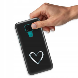 Etui Błyszczące do HUAWEI MATE 30 LITE Serca Wzory