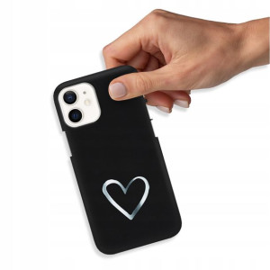 Etui Błyszczące do IPHONE 12 MINI Serduszka Wzory