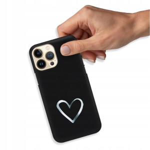 Etui Błyszczące do IPHONE 13 PRO MAX Serca Wzory
