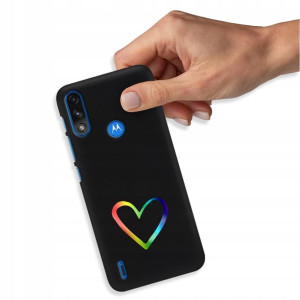 Etui Błyszczące do MOTOROLA E7i TOP Serce Wzory