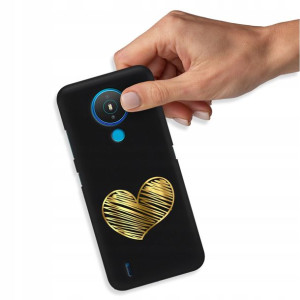 Etui Błyszczące do NOKIA 1.4 Case Serduszka Wzory