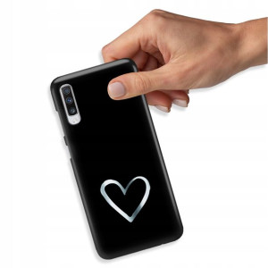 Etui Błyszczące do SAMSUNG A70s TOP Serce Wzory