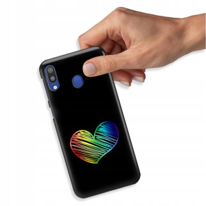 Etui Błyszczące do SAMSUNG M10 Case Serce Wzory