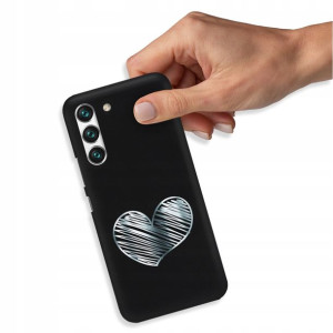 Etui Błyszczące do SAMSUNG S22 Case Serce Wzory