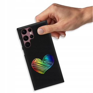 Etui Błyszczące do SAMSUNG S22 ULTRA Serca Wzory
