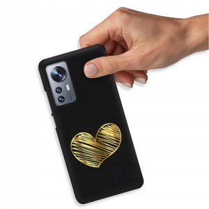 Etui Błyszczące do XIAOMI 12 Case Serduszka Wzory