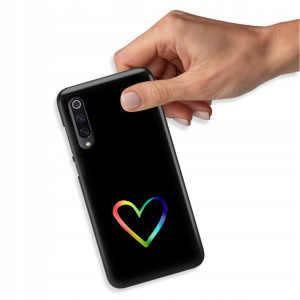 Etui Błyszczące do XIAOMI Mi 9 Case Serce Wzory