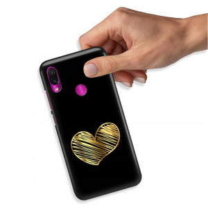 Etui Błyszczące do XIAOMI REDMI NOTE 7 Serce Wzory