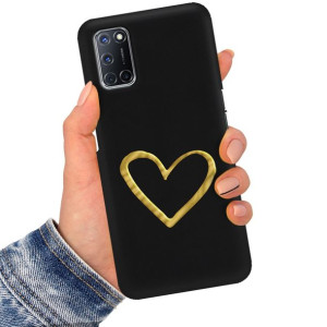 Etui Błyszczące Mieniące Serce do OPPO A92 Wzory