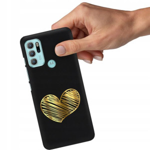 Etui Błyszczące Serce do MOTOROLA G60s Case Wzory