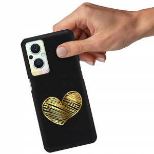 Etui Błyszczące Serce do OPPO RENO 7Z 5G Top Wzory