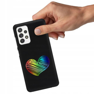 Etui Błyszczące Serce do SAMSUNG A52 5G Case Wzory