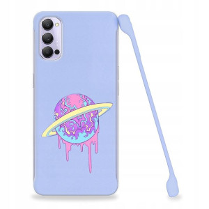 Etui Coby FIOLET do OPPO RENO 4 Art Sztuka Wzory