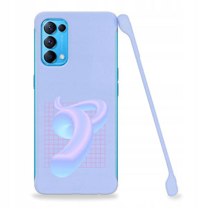 Etui Coby FIOLET do OPPO RENO 5 Art Sztuka Wzory