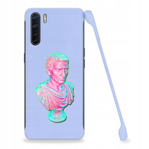 Etui Coby FIOLETOWY do OPPO A91 Art Sztuka Wzory