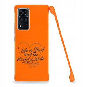 Etui Coby POMARAŃCZ do HUAWEI HONOR V40 TOP Wzory