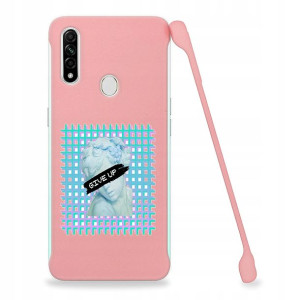 Etui Coby RÓŻOWY do OPPO A8 Case Art Sztuka Wzory