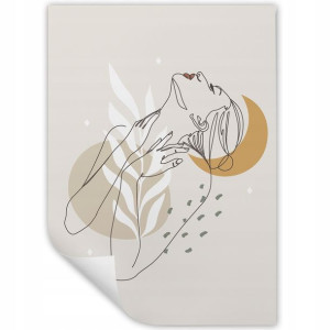 DUŻY Plakat 90x60 Line ART Boho Style Wiele WZORÓW