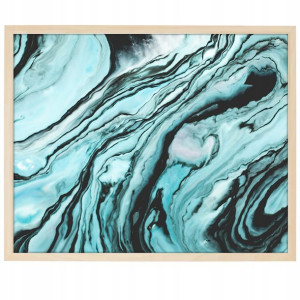 DUŻY Plakat Obraz 90x60 MARBLE Marmury MiX WZORÓW