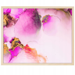 DUŻY Plakat Obraz 90x60 MARBLE Marmury MiX WZORÓW