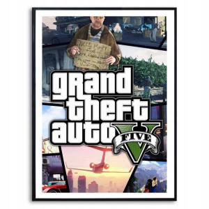 PLAKAT 32x45cm Dekoracyjny Obraz na Ścianę GTA V