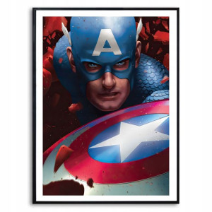 PLAKAT 32x45cm KAPITAN AMERYKA Różne FILMY Wzory