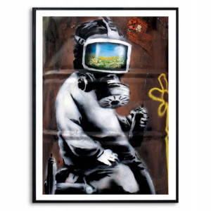 PLAKAT 32x45cm Obraz GRAFFITI BANKSY Wiele Wzorów