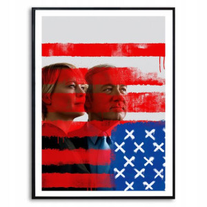 PLAKAT 32x45cm Obraz HOUSE of CARDS Seriale WZORY