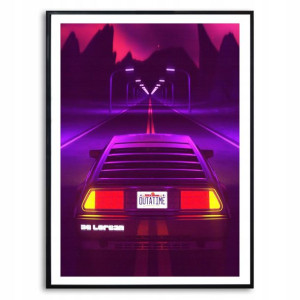 PLAKAT 32x45cm Obraz POWRÓT DO PRZYSZŁOŚCI Wzory
