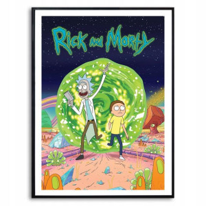 PLAKAT 32x45cm Obraz RICK i MORTY Seriale WZORY