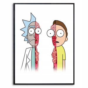 PLAKAT 32x45cm Obraz RICK i MORTY Seriale WZORY