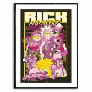 PLAKAT 32x45cm Obraz RICK i MORTY Seriale WZORY