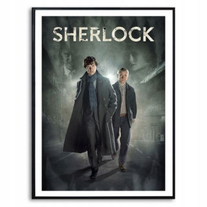 PLAKAT 32x45cm Obraz SHERLOCK HOLMES Seriale WZORY