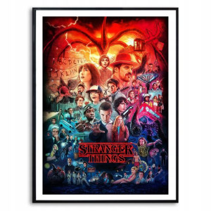 PLAKAT 32x45cm Obraz STRANGER THINGS Seriale WZORY