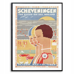 PLAKAT Obraz 32x45cm RETRO Vintage Wiele WZORÓW