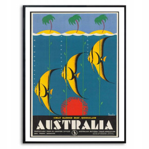 PLAKAT Obraz 32x45cm RETRO Vintage Wiele WZORÓW