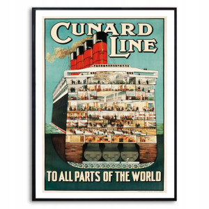 PLAKAT Obraz 32x45cm RETRO Vintage Wiele WZORÓW