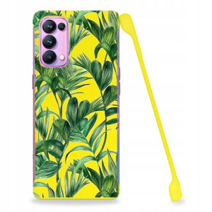 Etui Coby ŻÓŁTY do OPPO RENO 5 PRO Wiosenne Wzory