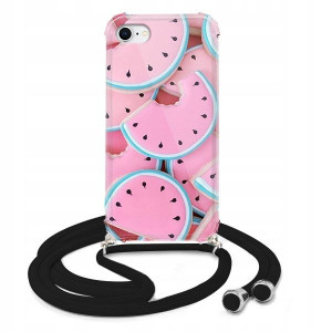 Etui Crossbody Czarne do LG K22 Obudowa Case Wzory