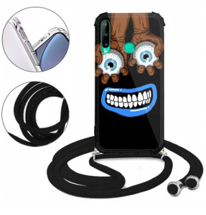 Etui CROSSBODY do HUAWEI Y7P Męskie Anime Wzory