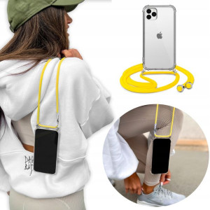 Etui Crossbody do IPHONE 11 PRO z Żółtym Sznurkiem
