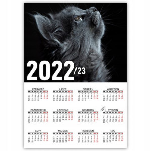 KALENDARZ 2022/23 PLAKAT Wzory Szczeniaki 32x44cm