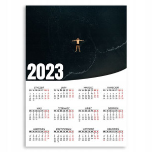 KALENDARZ 2023 ROK 50x70 cm PLAKATOWY Morze Wzory