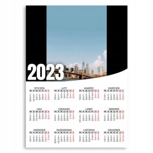 KALENDARZ 2023 ROK 50x70 cm PLAKATOWY Urban Wzory