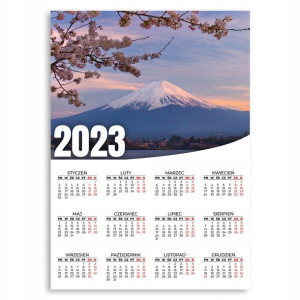 KALENDARZ 2023 ROK 50x70 cm PLAKATOWY Wulkan Wzory