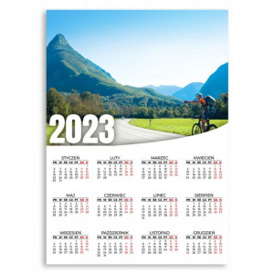 KALENDARZ 2023 ROK 50x70cm PLAKATOWY Górskie Wzory