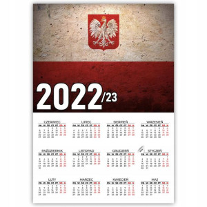 KALENDARZ Plakat 32x44 Patriotyczne WZORY POLSKA