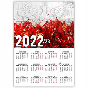 KALENDARZ Plakat 32x44 Patriotyczne WZORY POLSKA