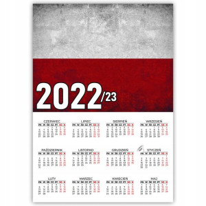 KALENDARZ Plakat 32x44 Patriotyczne WZORY POLSKA