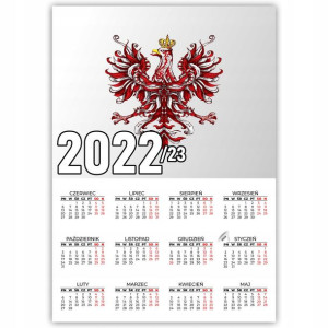 KALENDARZ Plakat 32x44 Patriotyczne WZORY POLSKA